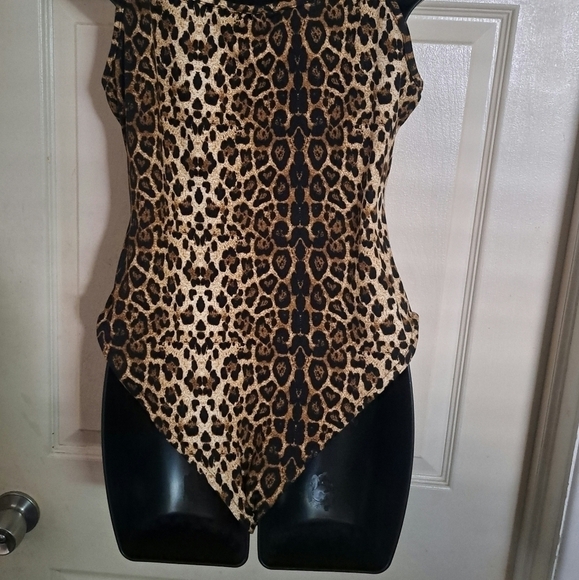 Brave soul Cheetah Print bodysuit size medium - Picture 5 of 6